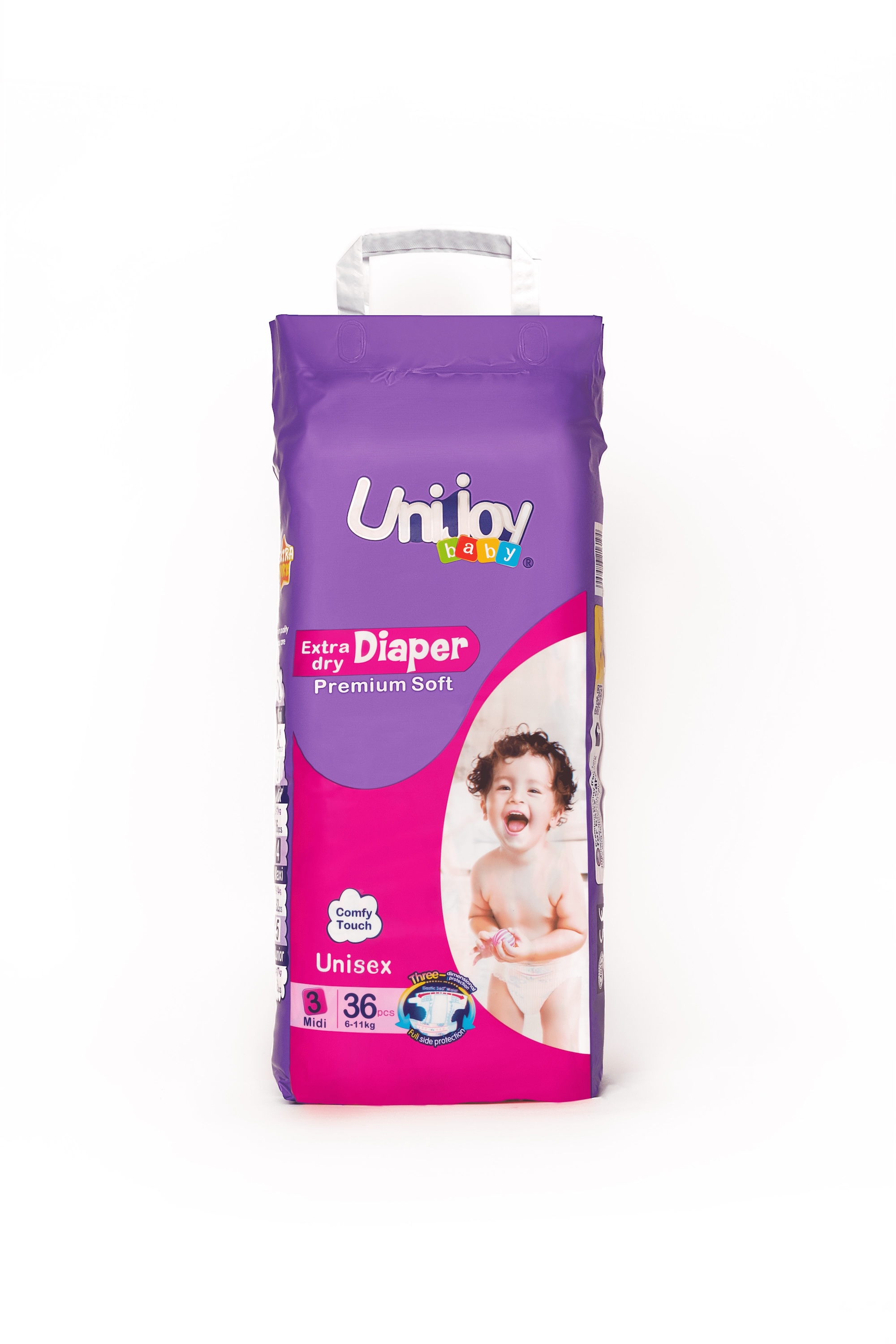 Підгузки Unijoy Soft M (6 - 11 кг), 36шт. Бренд – Unijoy. Постачальник – ТОВ "Гігієніка".
